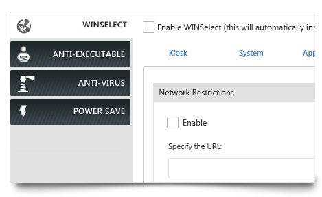 Faronics WINSelect: Control Windows applications